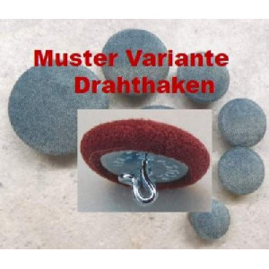 Polsterknöpfe mit Haken Kunstleder Schlamm