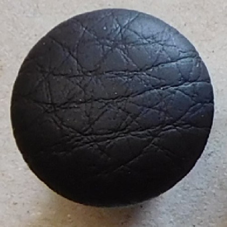 Polsterknöpfe mit Haken Kunstleder Schwarzbraun
