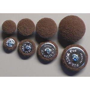 Polsterknöpfe mit Haken Mikrofaser Nugat