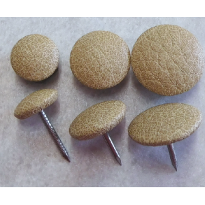 Polsterknöpfe mit Nagel Kunstleder Beige