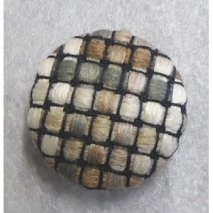 Polsterknöpfe mit Kunststoff Haken und Webstoff 602