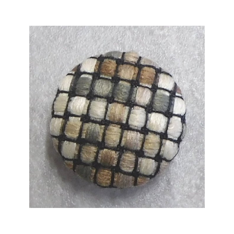 Polsterknöpfe mit Kunststoff Haken und Webstoff 602