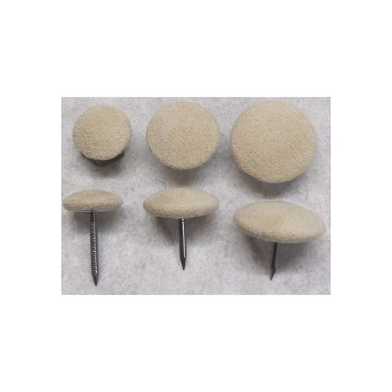 Polsterknöpfe mit Nagel Mikrofaser Beige