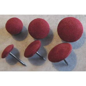 Polsterknöpfe mit Nagel Mikrofaser Bordeaux