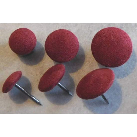 Polsterknöpfe mit Nagel Mikrofaser Bordeaux