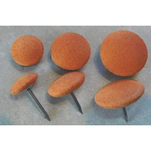 Polsterknöpfe mit Nagel Mikrofaser Orange