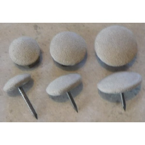Polsterknöpfe mit Nagel Mikrofaser Sand