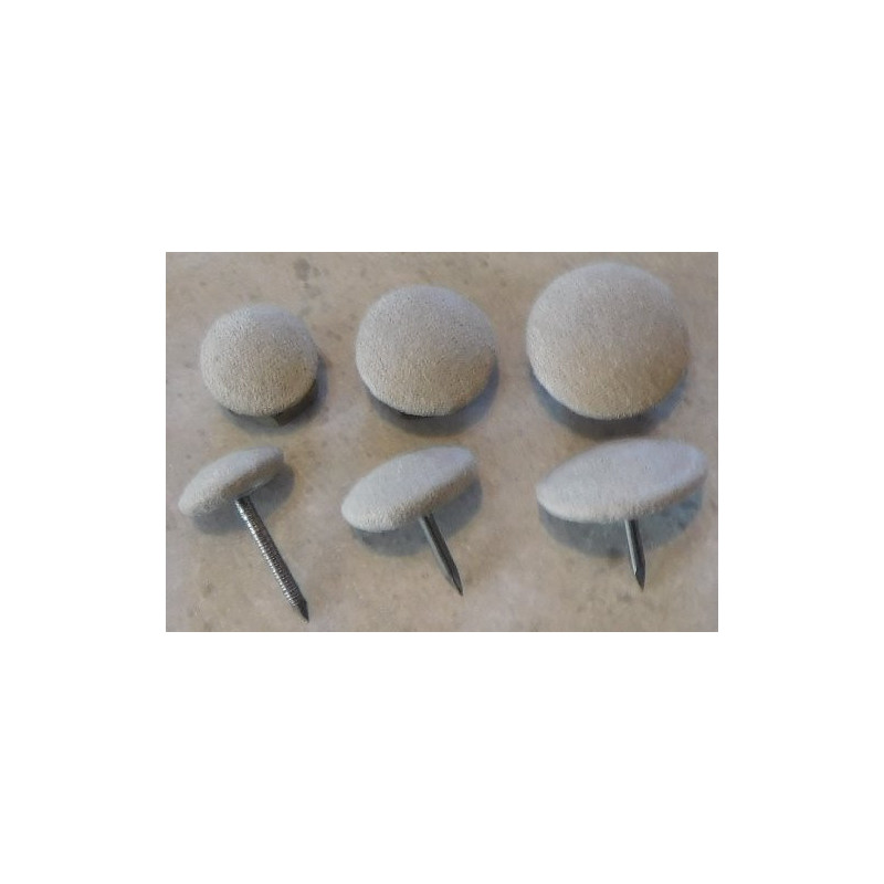 Polsterknöpfe mit Nagel Mikrofaser Sand