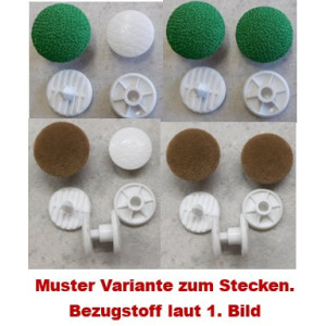 Polsterknöpfe zum Stecken Webstoff 903