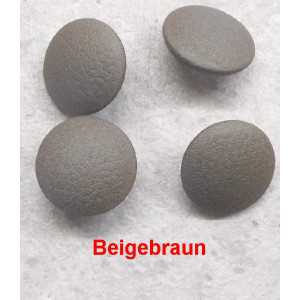 Polsterknöpfe mit Öse Mikrofaser-Kunstleder Beigebraun