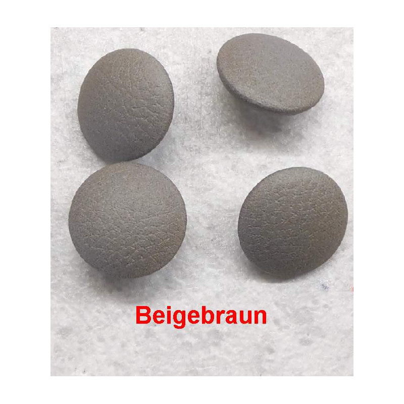 Polsterknöpfe mit Öse Mikrofaser-Kunstleder Beigebraun