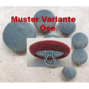 Polsterknöpfe mit Öse Mikrofaser-Kunstleder Dunkelbraun