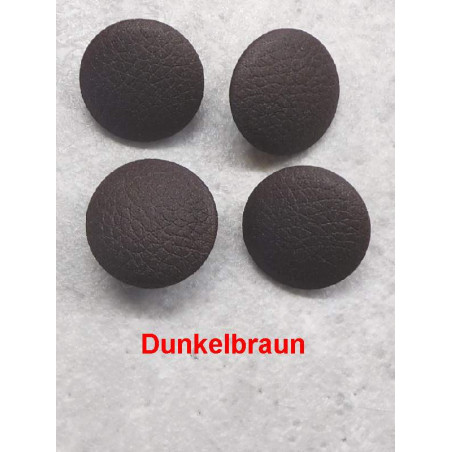 Polsterknöpfe mit Öse Mikrofaser-Kunstleder Dunkelbraun