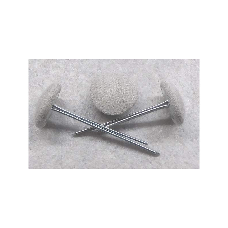 Polsterknöpfe mit Splint Mikrofaser Sand