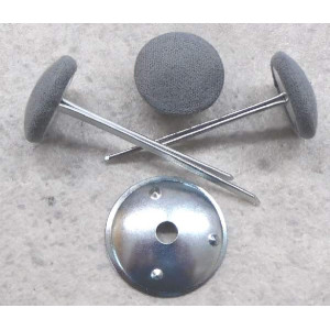 Polsterknöpfe mit Splint Mikrofaser Stahl