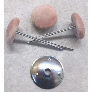 Polsterknöpfe mit Splint Mikrofaser Rosa