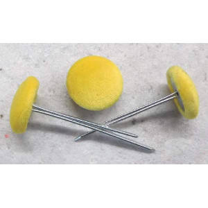 Polsterknöpfe mit Splint Mikrofaser Gelb