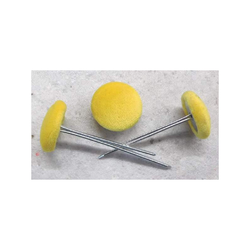 Polsterknöpfe mit Splint Mikrofaser Gelb