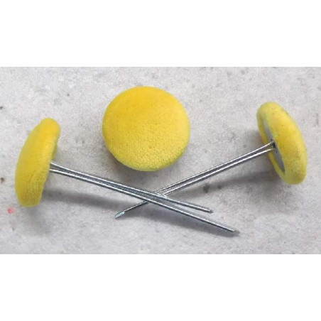 Polsterknöpfe mit Splint Mikrofaser Gelb