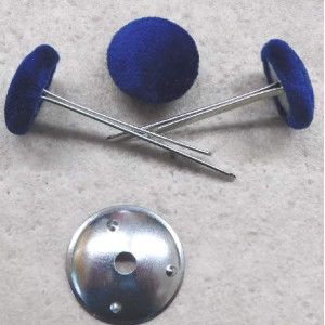Polsterknöpfe mit Splint Mikrofaser Ocean