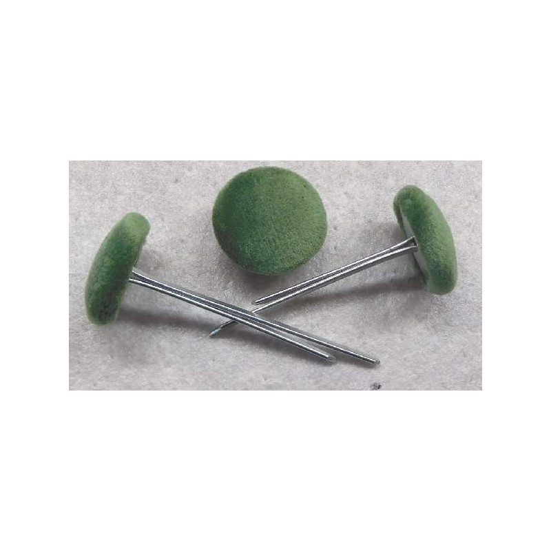 Polsterknöpfe mit Splint Mikrofaser Gras