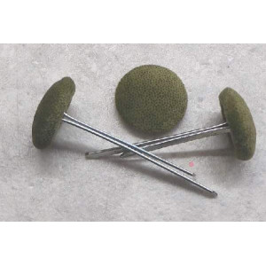 Polsterknöpfe mit Splint Mikrofaser Waldgrün