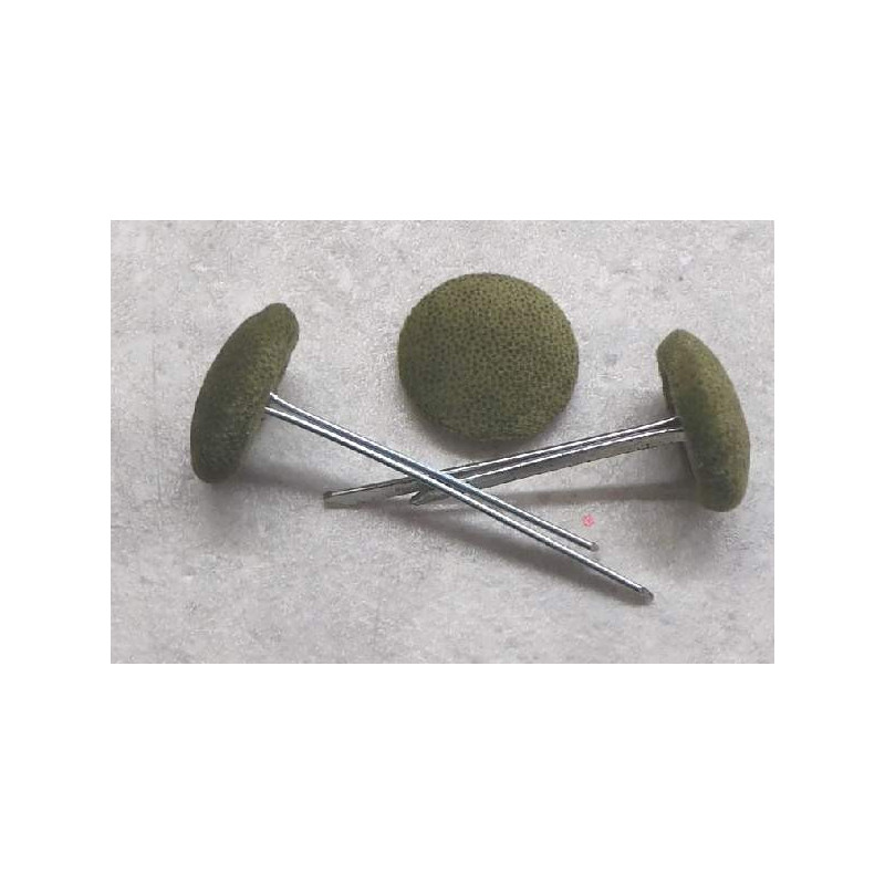 Polsterknöpfe mit Splint Mikrofaser Waldgrün