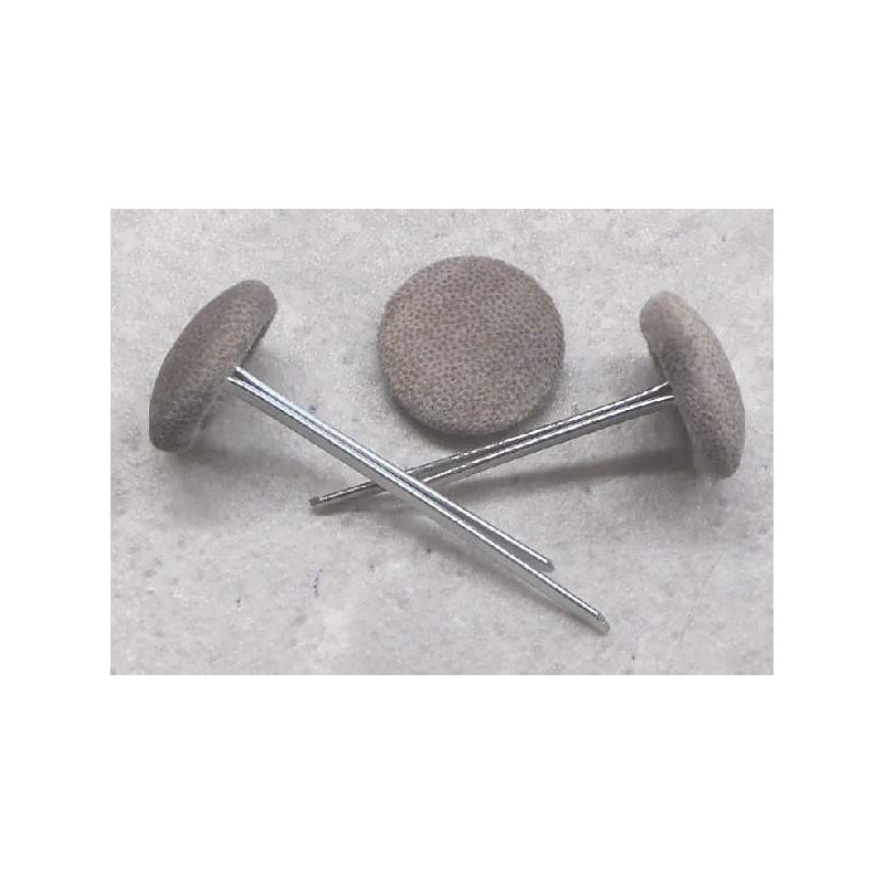 Polsterknöpfe mit Splint Mikrofaser Graubeige