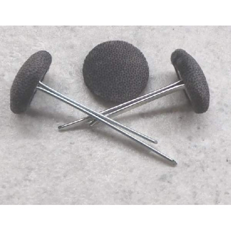 Polsterknöpfe mit Splint Mikrofaser Anthrazit