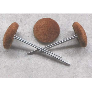 Polsterknöpfe mit Splint Mikrofaser Cognac
