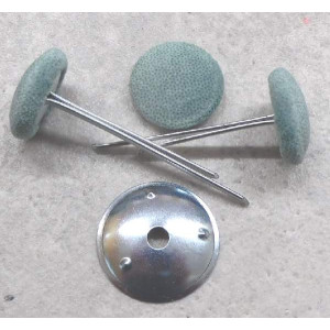 Polsterknöpfe mit Splint Mikrofaser Mint