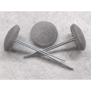 Polsterknöpfe mit Splint Mikrofaser Grau