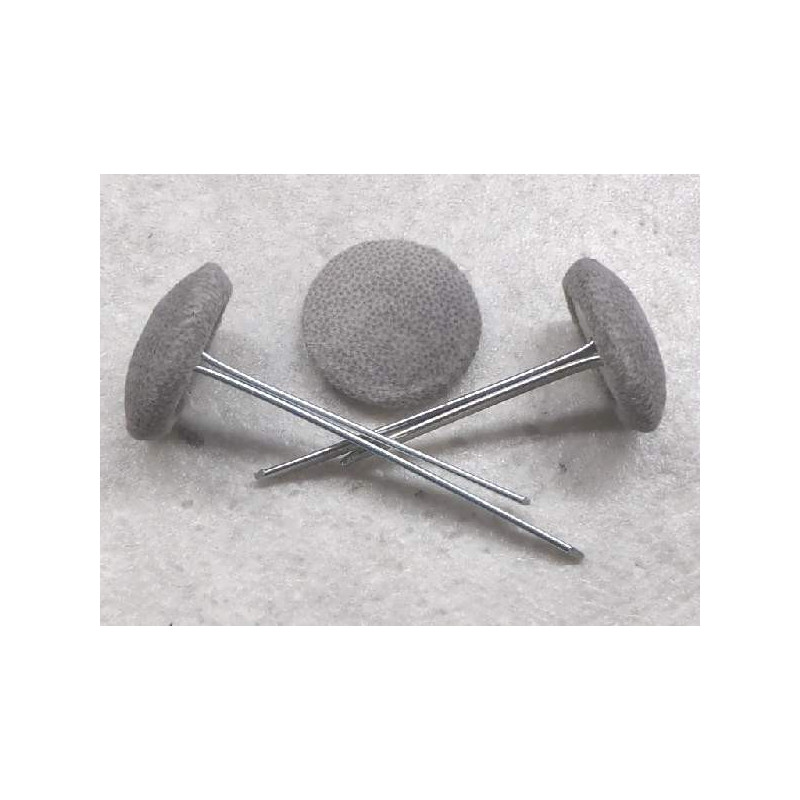 Polsterknöpfe mit Splint Mikrofaser Grau