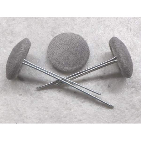 Polsterknöpfe mit Splint Mikrofaser Grau
