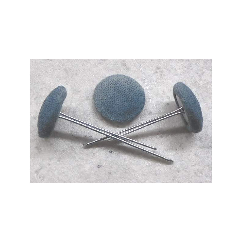 Polsterknöpfe mit Splint Mikrofaser Pastellblau