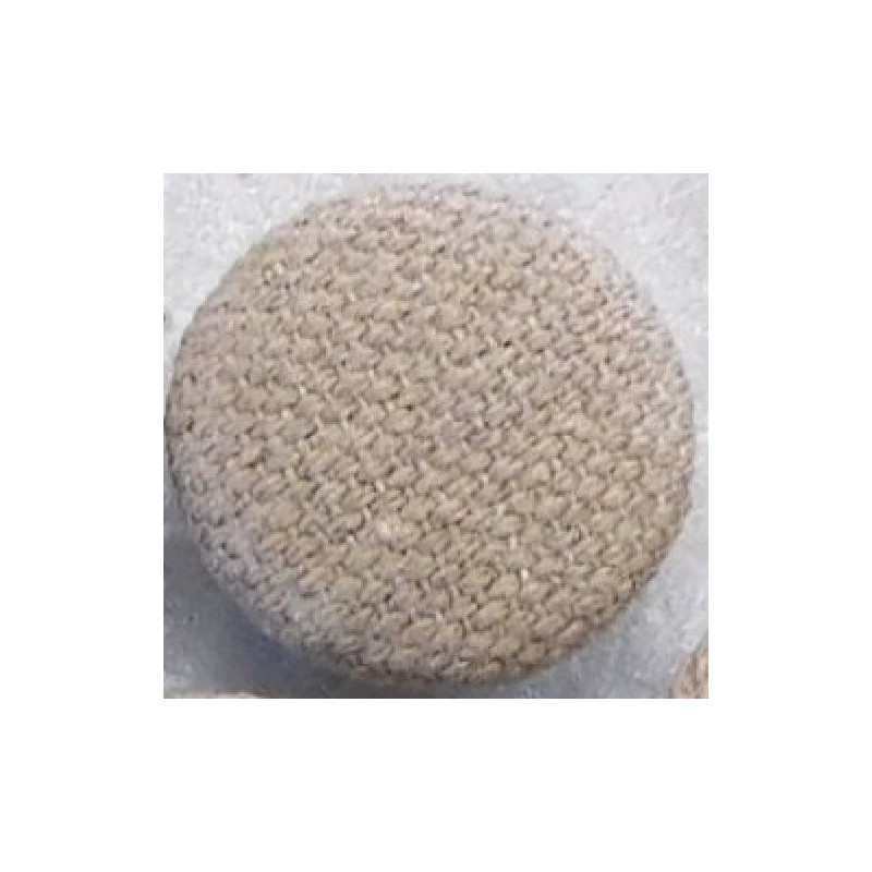 Polsterknöpfe mit Splint Webstoff Braunbeige