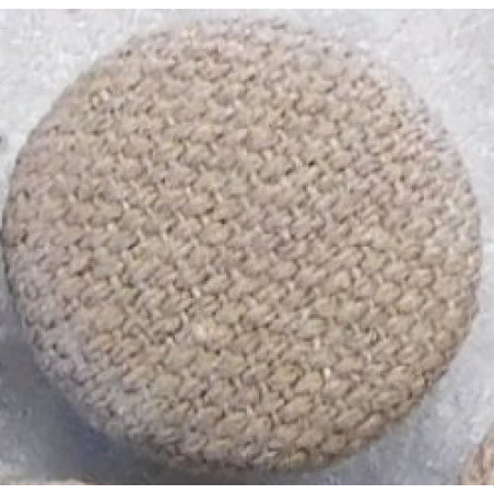 Polsterknöpfe mit Splint Webstoff Braunbeige