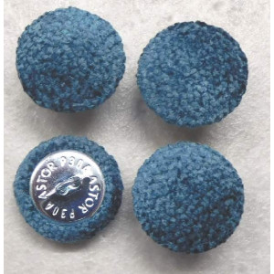 Polsterknöpfe mit Öse Mikrofaser Azurblau