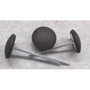 Polsterknöpfe mit Splint Leder Dunkelbraun