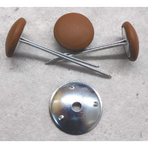 Polsterknöpfe mit Splint Leder Fondotinta