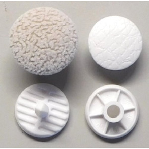 Polsterknöpfe zum Stecken Mikrofaser Creme