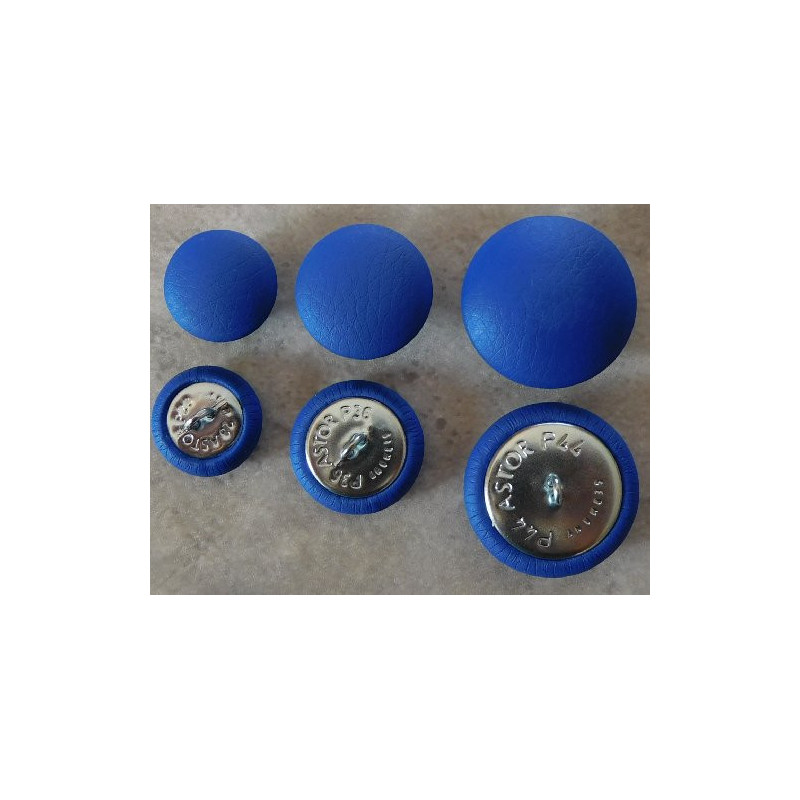 Polsterknöpfe mit Öse Kunstleder Royal Blau