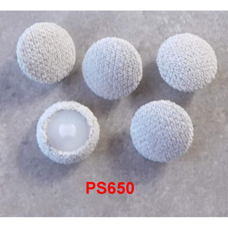 bezogene Knöpfe 18mm für Bekleidung Webstoff 650