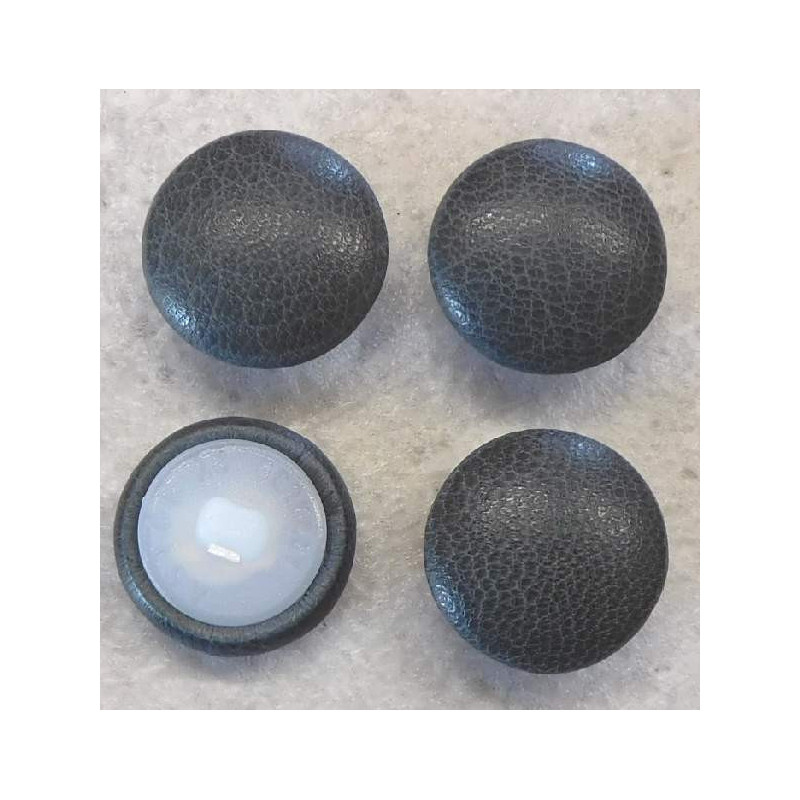 bezogene Knöpfe 18mm für Bekleidung Leder 053