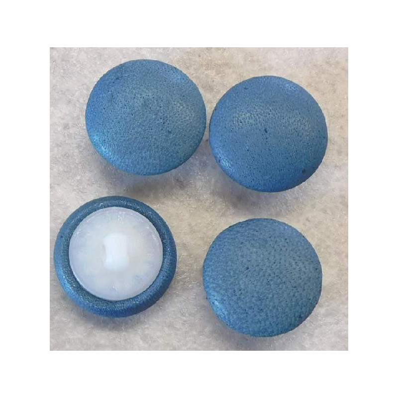 bezogene Knöpfe 18mm für Bekleidung Leder 054