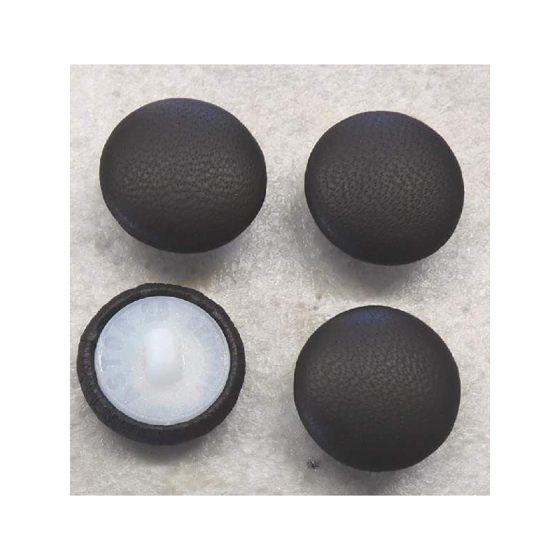 bezogene Knöpfe 18mm für Bekleidung Leder 050