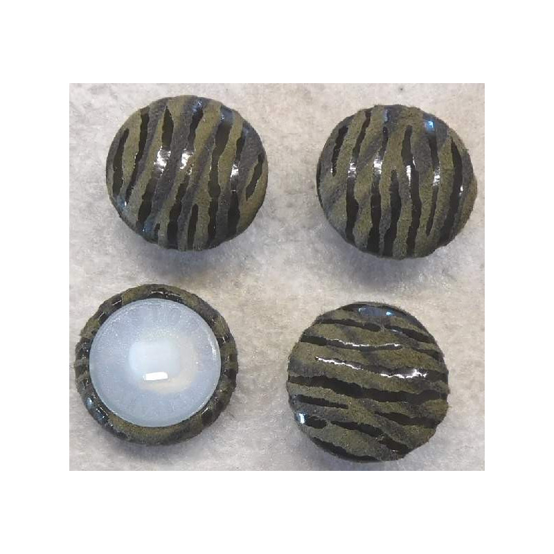 bezogene Knöpfe 18mm für Bekleidung Leder 057