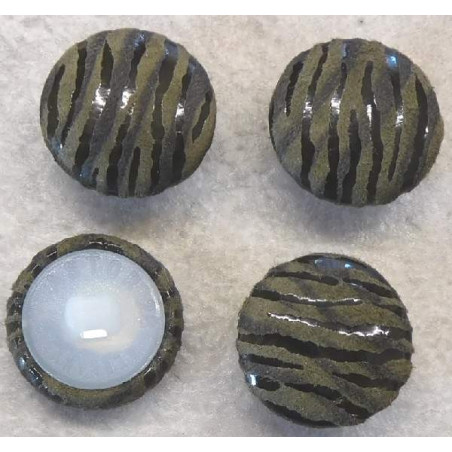 bezogene Knöpfe 18mm für Bekleidung Leder 057