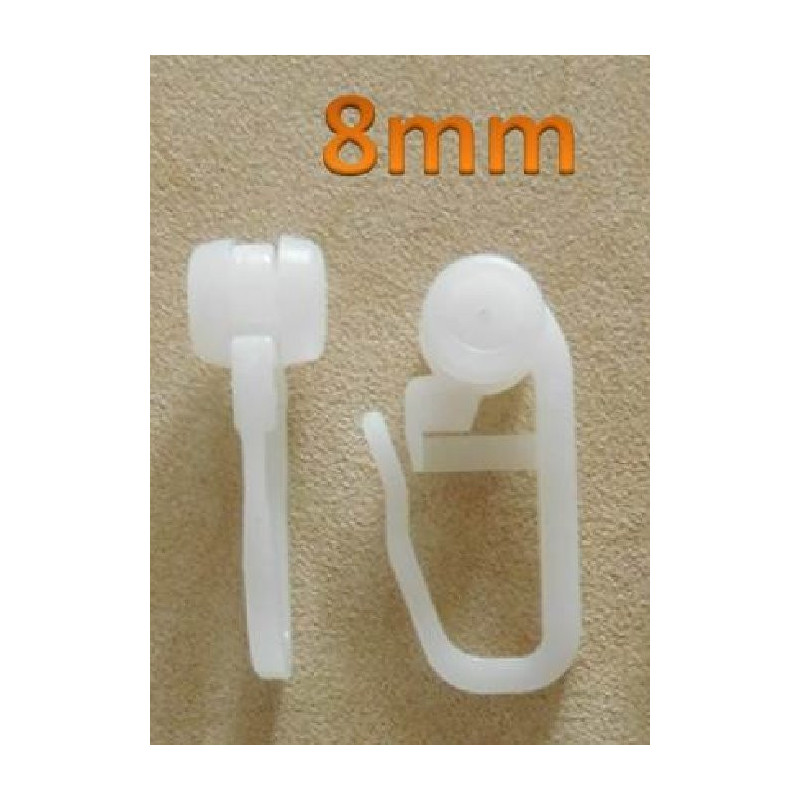 100 Rollengleiter für Innenlaufschiene 4mm