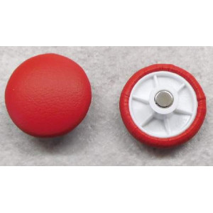 Magnet mit bezogenen Kopf Kunstleder Rot